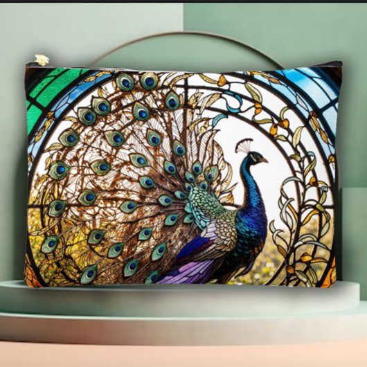 Romantic Vintage Peacock Makeup Purse Etui