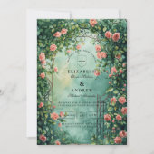 Romantic Vintage Rose Gate Kaart (Voorkant)