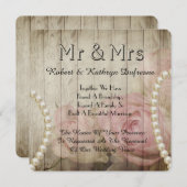Romantic & Vintage Wedding Vow Renewal Uitnodiging (Voorkant / Achterkant)