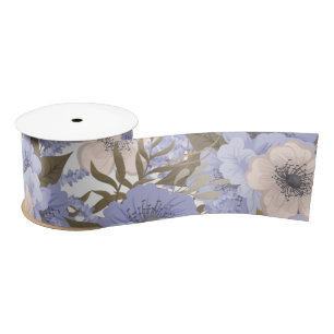 Romantic Violet & Sage Botanische Floral Lint