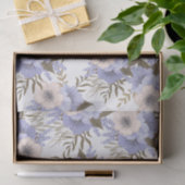 Romantic Violet & Sage Botanische Floral Tissuepapier (Geschenk)