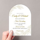 Romantic Watercolor Wedding Invitation with Roses (In situ (ordinateur de poche))