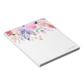 Romantic, Waterverf Bloem, bloem Notitieblok (Schuin)