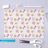 Romantic Waterverf Het patroon van illustraties va Tissuepapier (Craft)