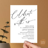 Romantic Wedding Dinner Party, Celebrate with us Kaart