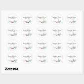 Romantic Wedding Flower  Wedding Design Ronde Sticker (Vel)