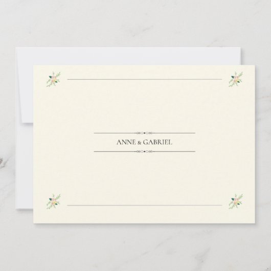 Romantic Wedding Invitation (Dos)