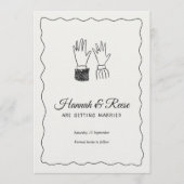 Romantic Wedding Invitation – Customizable (Devant)