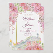 Romantic Wedding Invitation | Elegant Modern (Devant / Derrière)