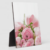 Romantic Wedding Love Soft Pink Flower Bouquet Fotoplaat (Zijkant)