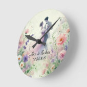 Romantic Wedding pastell Nr.1 Ronde Klok (Hoek)