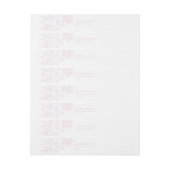 Romantic Wedding Peonies Delicate Pink Adreslabel Wikkel (Vel)