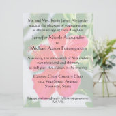 Romantic Wedding Red Hibiscus Kaart (Staand voorkant)