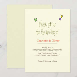 Romantic Wedding Uitnodiging