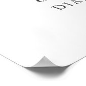 Romantic Welkomstteken voor bruiloft rond Romantic Poster (Hoek)