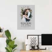 Romantic Welkomstteken voor bruiloft rond Romantic Poster (Thuiskantoor)