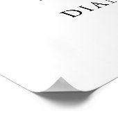 Romantic Welkomstteken voor bruiloft rond Romantic Poster (Hoek)