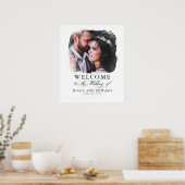 Romantic Welkomstteken voor bruiloft rond Romantic Poster (Keuken)
