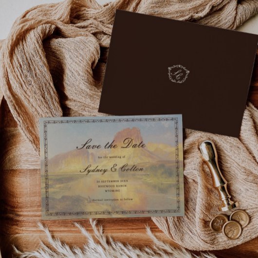 Romantic Western Ranch Wedding Save The Date