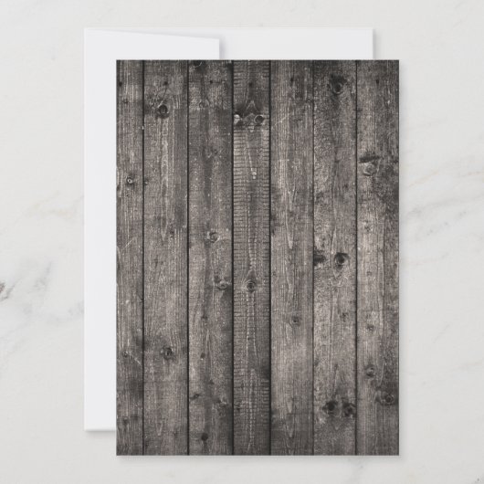 Romantic White Flower & Pearls Rustisch Hood Kaart (Achterkant)