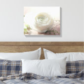 Romantic White Rose Canvas Afdruk (Insitu (Slaapkamer))