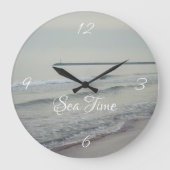 Romantic winter seascape grote klok (Voorkant)