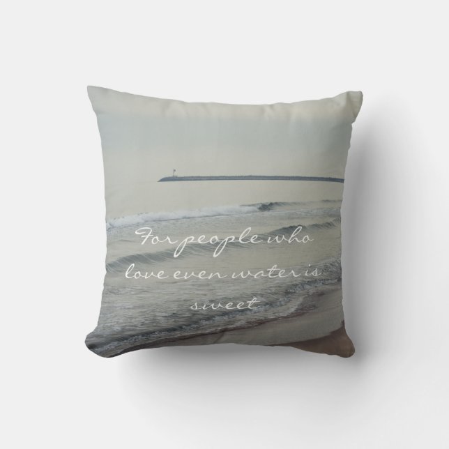 Romantic winter seascape kussen (Voorkant)