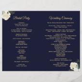 Romantic Winter Wonderland Wedding Programs (Achterkant)