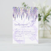 Romantic Wisteria & Butterfly Garden Wedding RSVP (Debout devant)