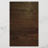 Romantic Woodland Wedding Menu (Achterkant)