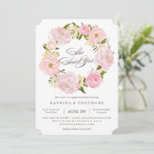 Romantic Wreate zei dat ze Verloving uitnodigen Kaart (Staand voorkant)