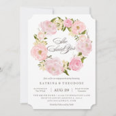 Romantic Wreate zei dat ze Verloving uitnodigen Kaart (Voorkant)