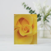 Romantic Yellow Rose Petals Briefkaart (Staand voorkant)