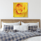 Romantic Yellow Rose Petals Canvas Afdruk (Insitu (Slaapkamer))