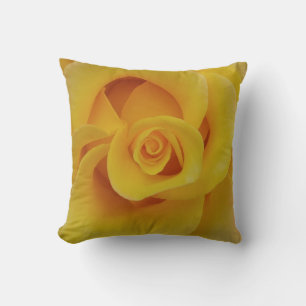 Romantic Yellow Rose Petals Kussen