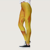 Romantic Yellow Rose Petals Leggings (Links)