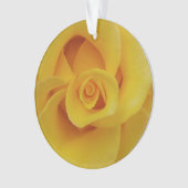 Romantic Yellow Rose Petals Ornament (voorkant)