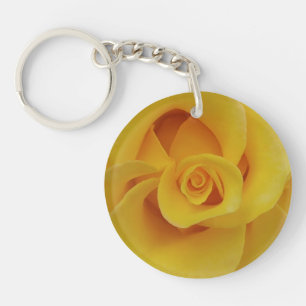 Romantic Yellow Rose Petals Sleutelhanger