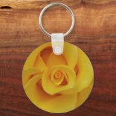 Romantic Yellow Rose Petals Sleutelhanger (Voorkant)