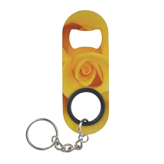 Romantic Yellow Rose Petals Sleutelhanger Flessenopener (Voorkant)