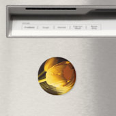 Romantic Yellow Tulip Magneet (Insitu (Vaatwasser))