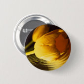 Romantic Yellow Tulip Ronde Button 5,7 Cm (Voorkant /achterkant)