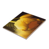 Romantic Yellow Tulip Tegeltje (Zijkant)