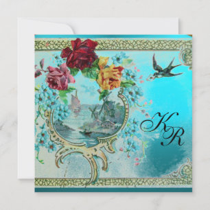 ROMANTİCA 3 BLUE AQUAMARINE MONOGRAM AANKONDIGING