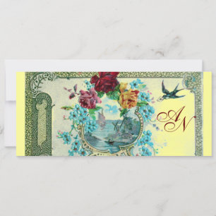 ROMANTİCA 3 MONOGRAM, blauw roze rood geel Aankondiging