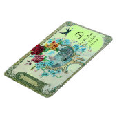 ROMANTİCA 3 MONOGRAM, sparen de Datum, groen Magneet (Linkerzijde)