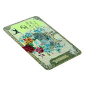 ROMANTİCA 3 MONOGRAM, sparen de Datum, groen Magneet (Rechterzijde)