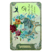 ROMANTİCA 3 MONOGRAM, sparen de Datum, groen Magneet (Verticaal)