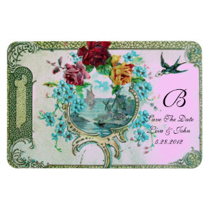 ROMANTİCA 3 MONOGRAM, sparen de Datum, Wit Magneet