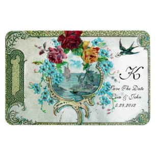 ROMANTİCA 3 MONOGRAM, sparen de Datum, Wit Magneet